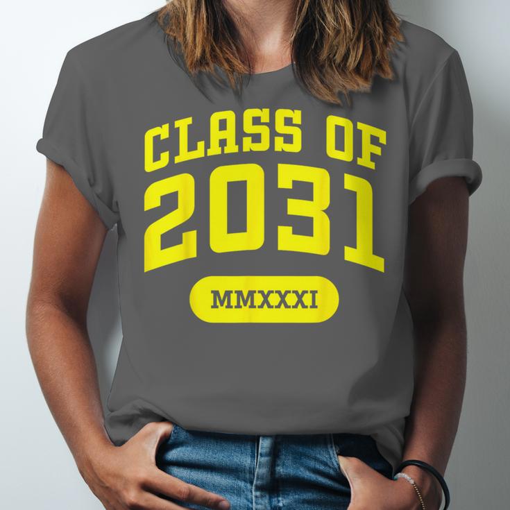 Class Of 2031 Shirts For Kindergarten Photo To Graduation Unisex Jersey T-Shirt