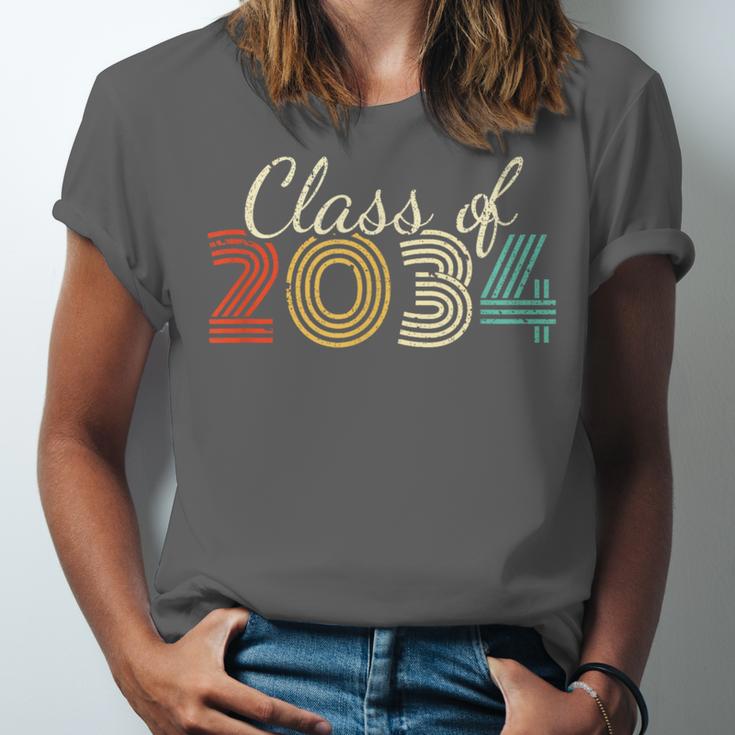 Class Of 2034 Senior Graduate 2034 Graduation Unisex Jersey T-Shirt