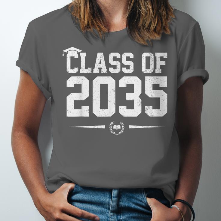 Class Of 2035 Grow With Me Graduation First Day Of School Unisex Jersey T-Shirt