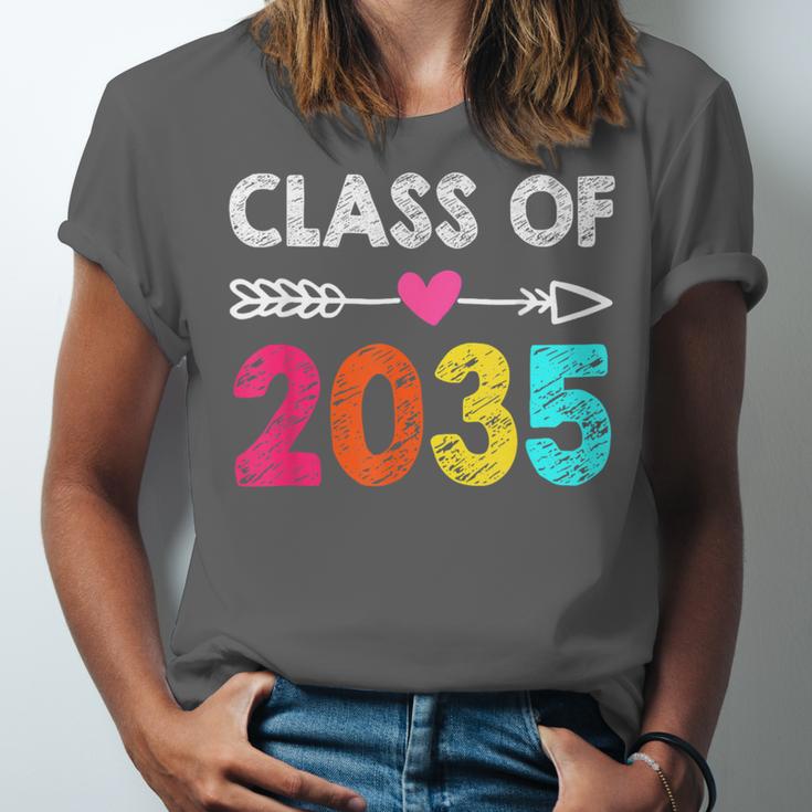 Class Of 2035 Kindergarten Pre K Grow With Me Graduation Unisex Jersey T-Shirt