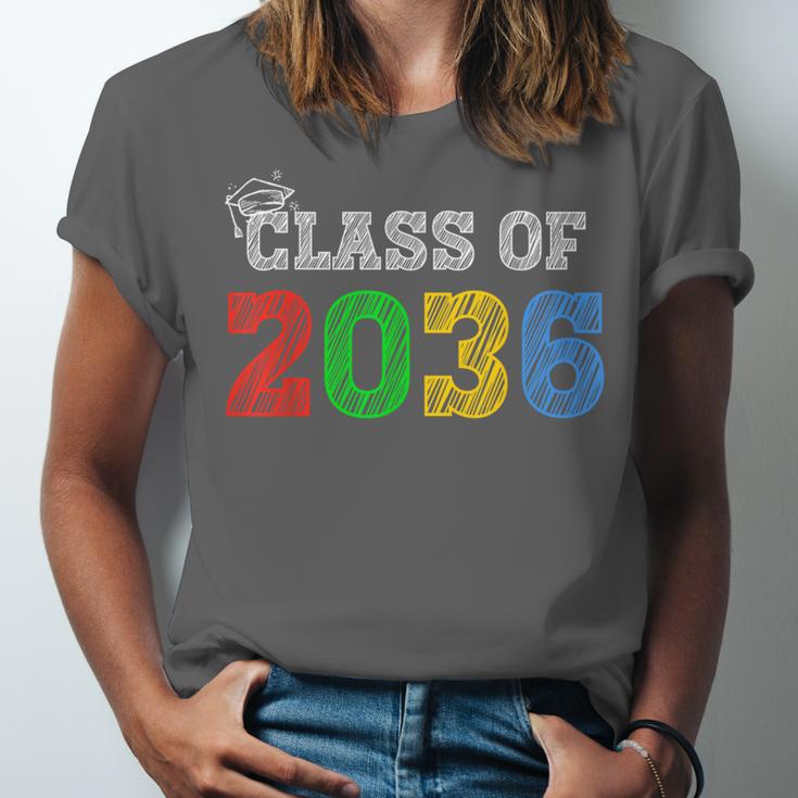 Class Of 2036 Grow With Me Graduation First Day Of School Unisex Jersey T-Shirt