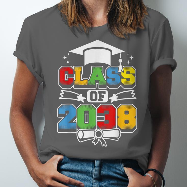 Class Of 2038 First Day Of School & Graduation 2038 Unisex Jersey T-Shirt