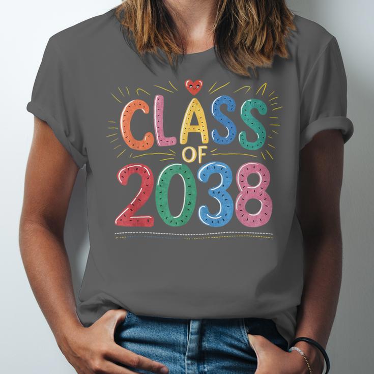 Class Of 2038 Pre K Graduate Preschool Graduation Unisex Jersey T-Shirt