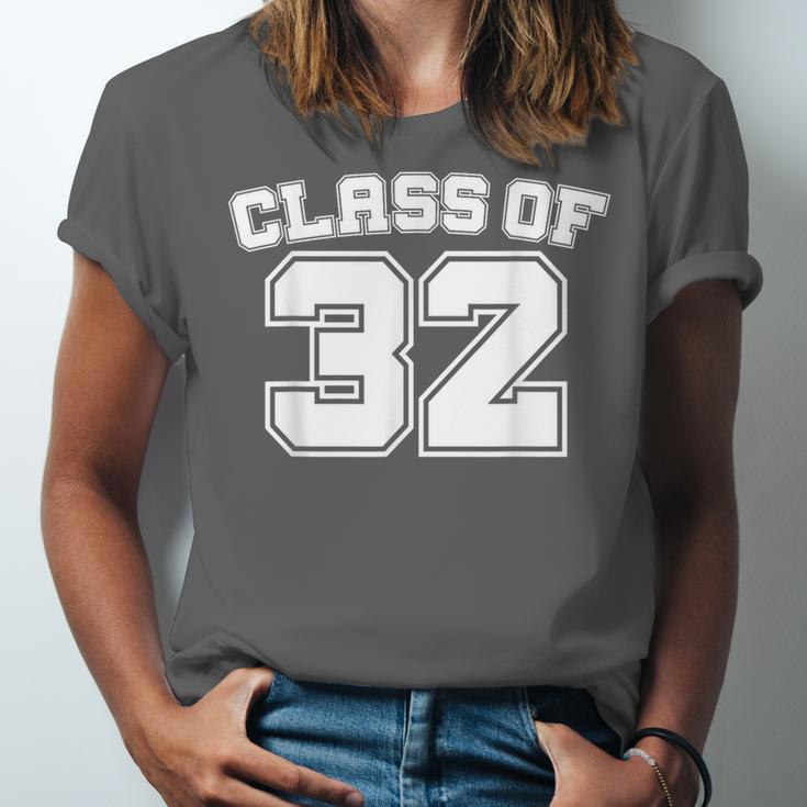 Class Of 32 2032 School Tee Shirt Graduation Class Party Unisex Jersey T-Shirt