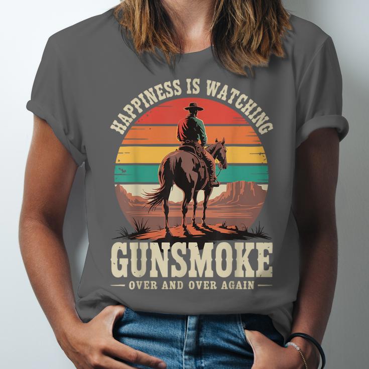Classic Western Nostalgia Cowboy Sunset Unisex Jersey T-Shirt