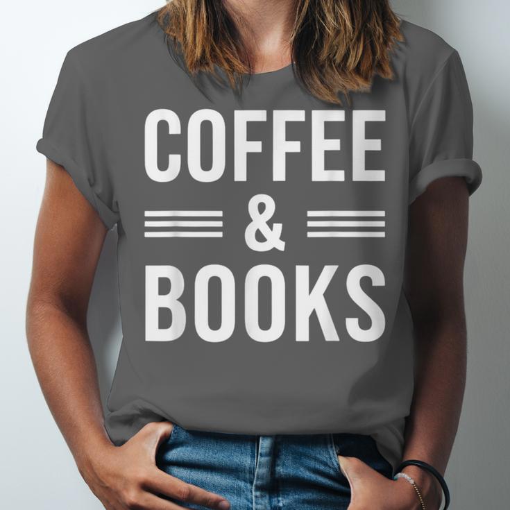 Coffee & Books Lover Coffee And Books Unisex Jersey T-Shirt Coffee & Books Lover Coffee And Books Unisex Jersey T-Shirt