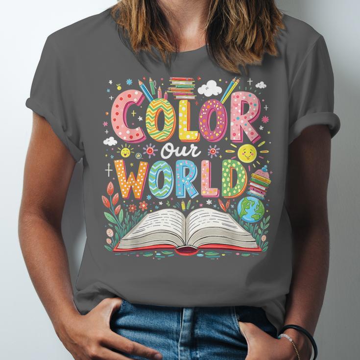 Color Our World Book Reading Program 2026 Summer Unisex Jersey T-Shirt
