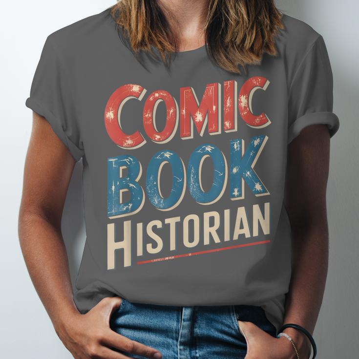 Comic Book Historian Vintage Comic Book Collector Unisex Jersey T-Shirt