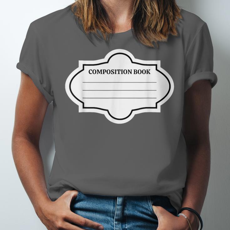 Composition Book Notebook Teacher's Halloween Group Costume Unisex Jersey T-Shirt Composition Book Notebook Teacher's Halloween Group Costume Unisex Jersey T-Shirt
