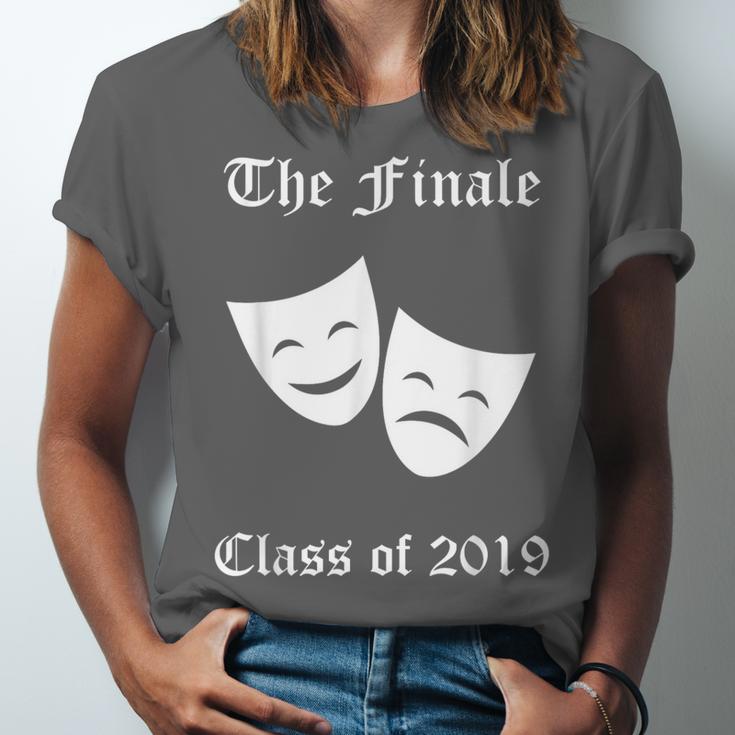 Cool Theater Graduation Tshirt Tragedy And Comedy Masks Unisex Jersey T-Shirt