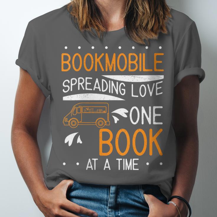 Cool Bookmobile Librarian Spreading Love One Book At A Time Unisex Jersey T-Shirt Cool Bookmobile Librarian Spreading Love One Book At A Time Unisex Jersey T-Shirt