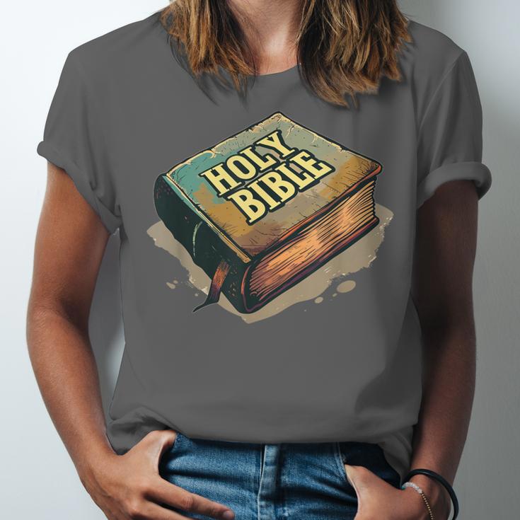 Cool Holy Bible Book Costume For Man And Woman Unisex Jersey T-Shirt