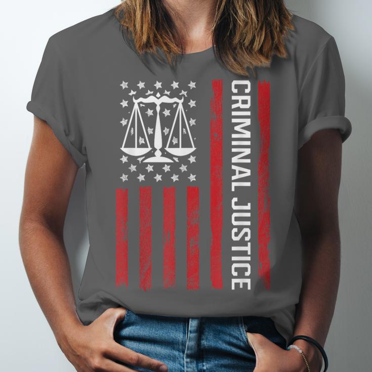 Criminal Justice Major College Student Graduate Graduation Unisex Jersey T-Shirt