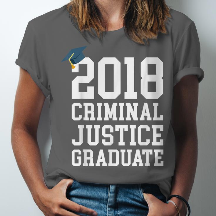 Criminal Justice Major Shirt 2018 Graduate Graduation E Unisex Jersey T-Shirt