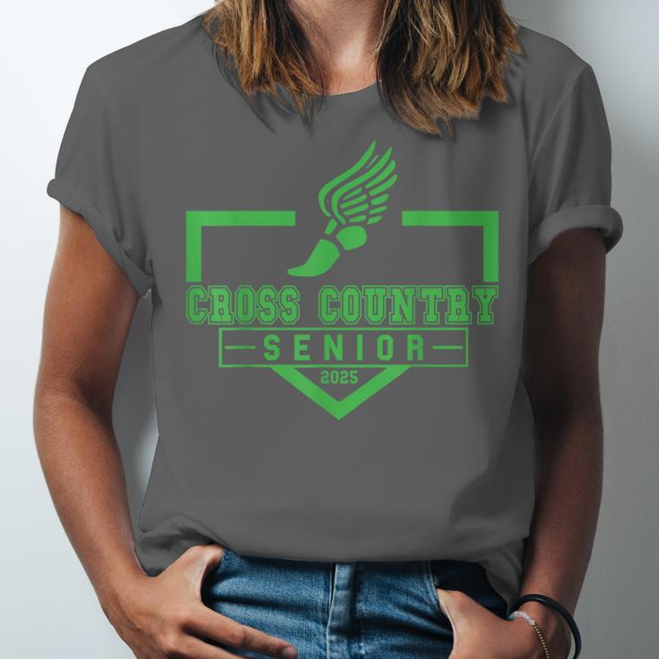 Cross Country Senior Night Senior 2025 Graduation Party 23 Unisex Jersey T-Shirt