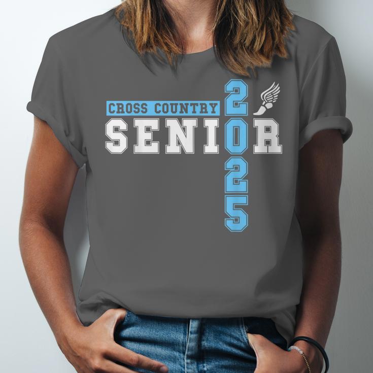 Cross Country Senior Night Senior 2025 Graduation Party 26 Unisex Jersey T-Shirt