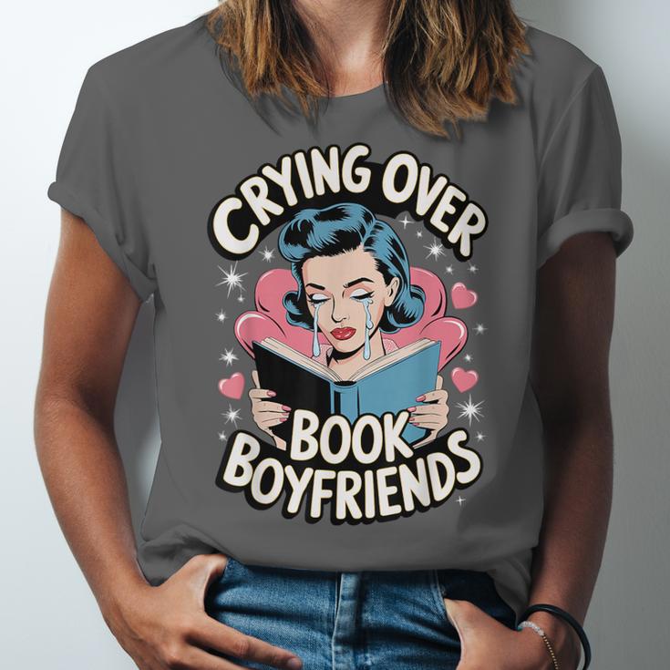 Crying Over Book Boyfriends Unisex Jersey T-Shirt Crying Over Book Boyfriends Unisex Jersey T-Shirt