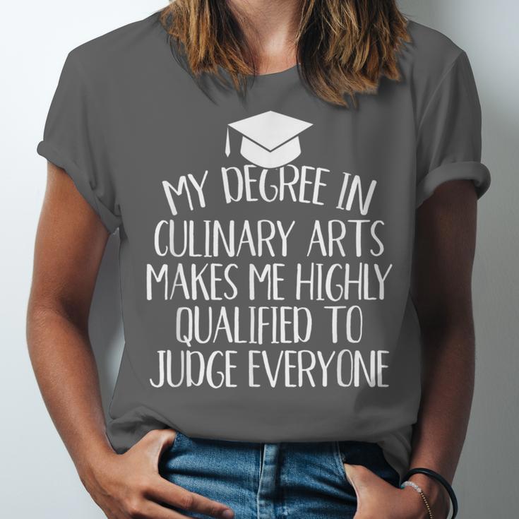 Culinary Arts Major Graduation Unisex Jersey T-Shirt