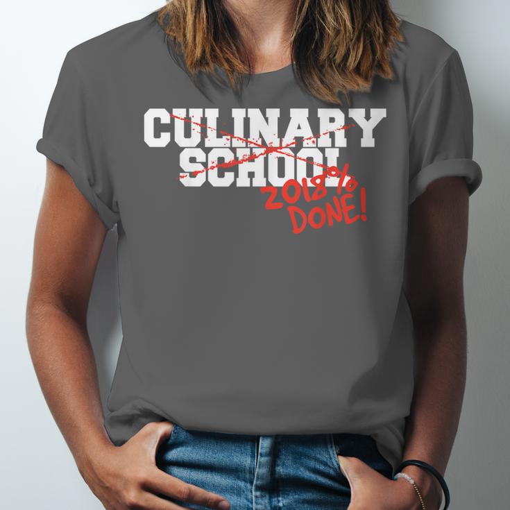 Culinary School Graduation Class Of 2018 Unisex Jersey T-Shirt
