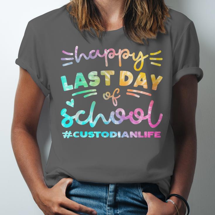 Custodian Life Graduation Day Last Day Of School Tie Dye Unisex Jersey T-Shirt