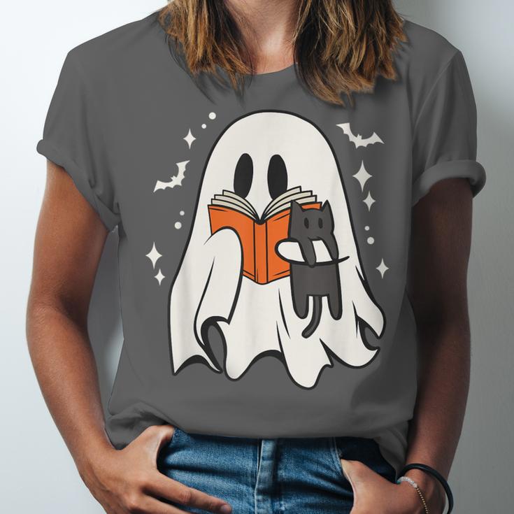 Cute Ghost Reading Book Spooky Season Halloween Costume Kids Unisex Jersey T-Shirt Cute Ghost Reading Book Spooky Season Halloween Costume Kids Unisex Jersey T-Shirt