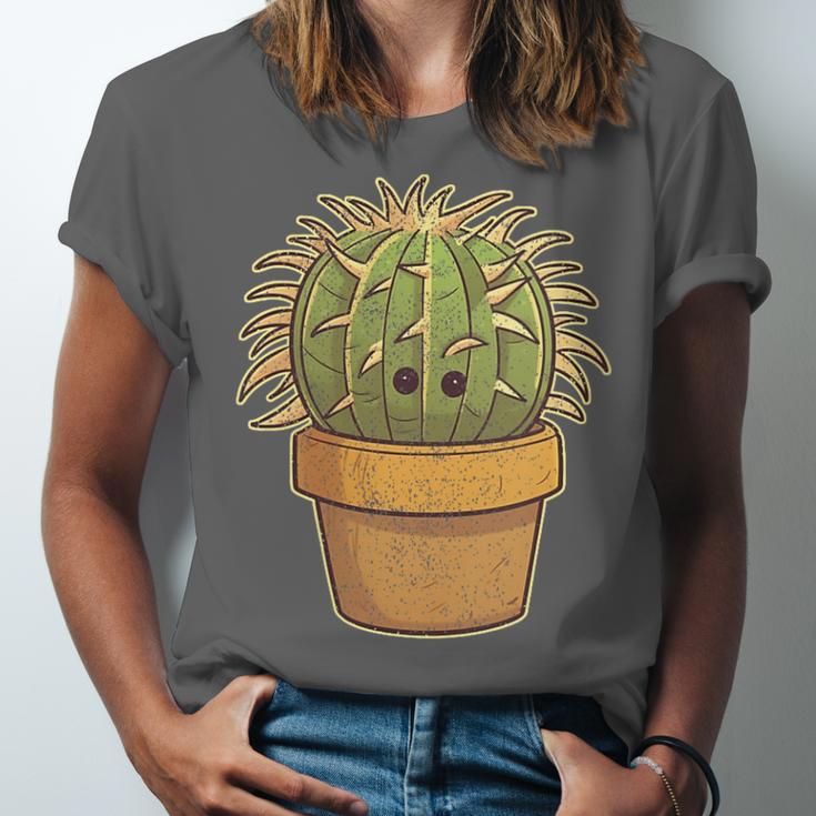 Cute Golden Barrel Cactus Introvert Distressed Unisex Jersey T-Shirt Cute Golden Barrel Cactus Introvert Distressed Unisex Jersey T-Shirt