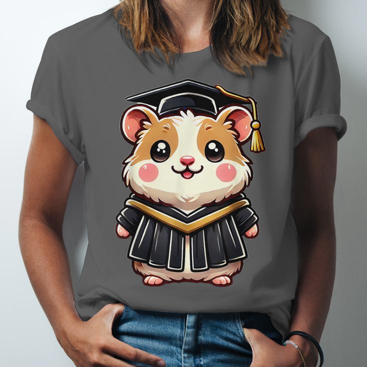 Cute Hamster Graduation Unisex Jersey T-Shirt