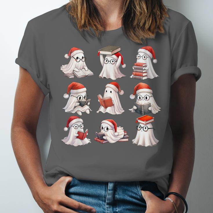 Cute Read More Booooooks Ghost Read More Books Christmas Unisex Jersey T-Shirt Cute Read More Booooooks Ghost Read More Books Christmas Unisex Jersey T-Shirt
