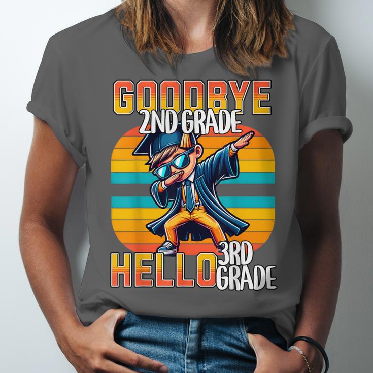 Dabbing Boy Goodbye 2nd Grade Hello 3rd Grade Graduation Unisex Jersey T-Shirt