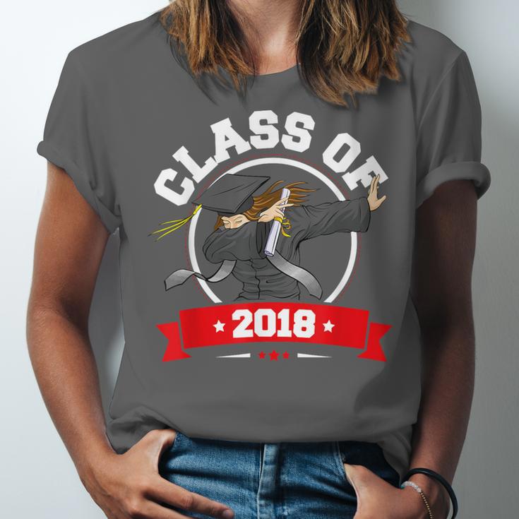 Dabbing Graduation Class Of 2018 Women Unisex Jersey T-Shirt