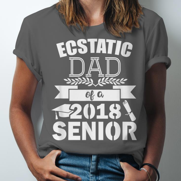 Dad Of a 2018 Senior Graduation Unisex Jersey T-Shirt