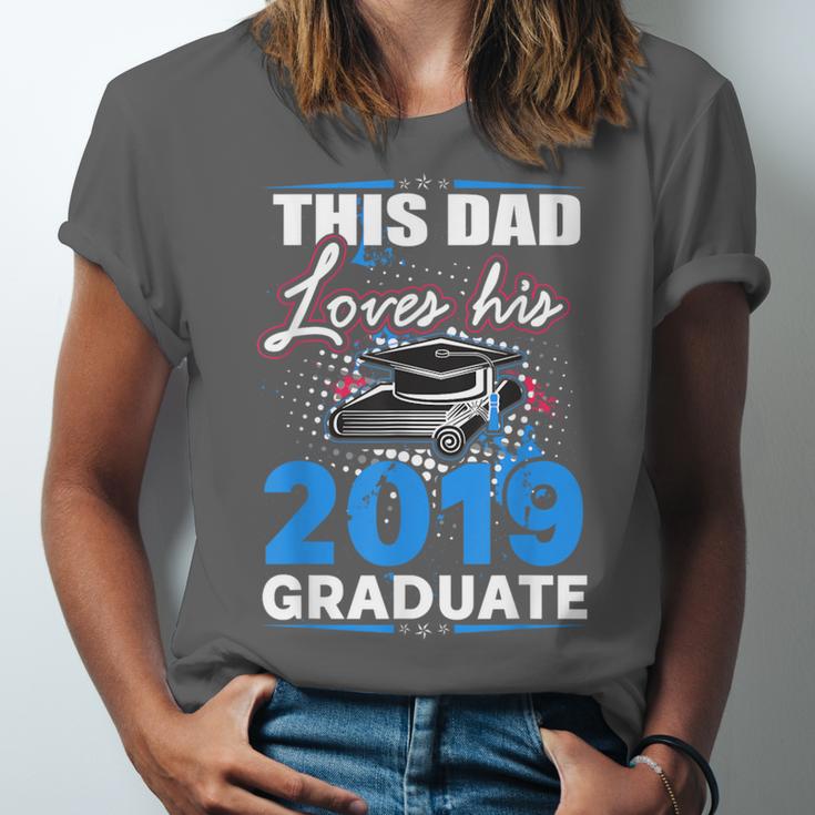 Dad Of a 2019 Graduate Shirt Proud Dad Graduation Grad Shirt Unisex Jersey T-Shirt