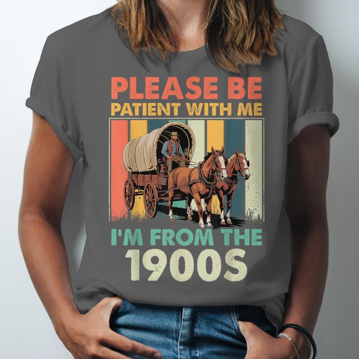 Dad Fathers Day Please Be Patient I'm From The 1900s Unisex Jersey T-Shirt