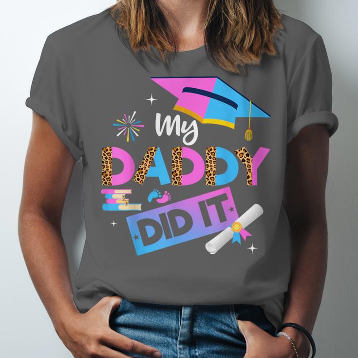 My Daddy Did It Tee Graduation Graduated Dad Proud Children Unisex Jersey T-Shirt