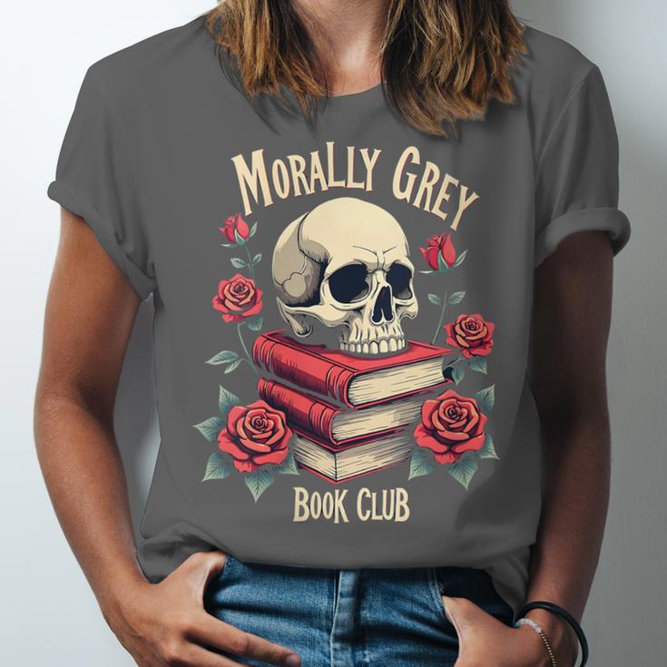 Dark Romance Romantasy Smutty Book Lover Morally Grey Merch Unisex Jersey T-Shirt