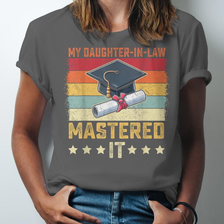 My Daughter In Law Mastered It Master's Graduation Vintage Unisex Jersey T-Shirt