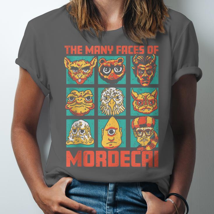DCC Many Faces Of Mordecai Grid Gamer Series Book Unisex Jersey T-Shirt DCC Many Faces Of Mordecai Grid Gamer Series Book Unisex Jersey T-Shirt