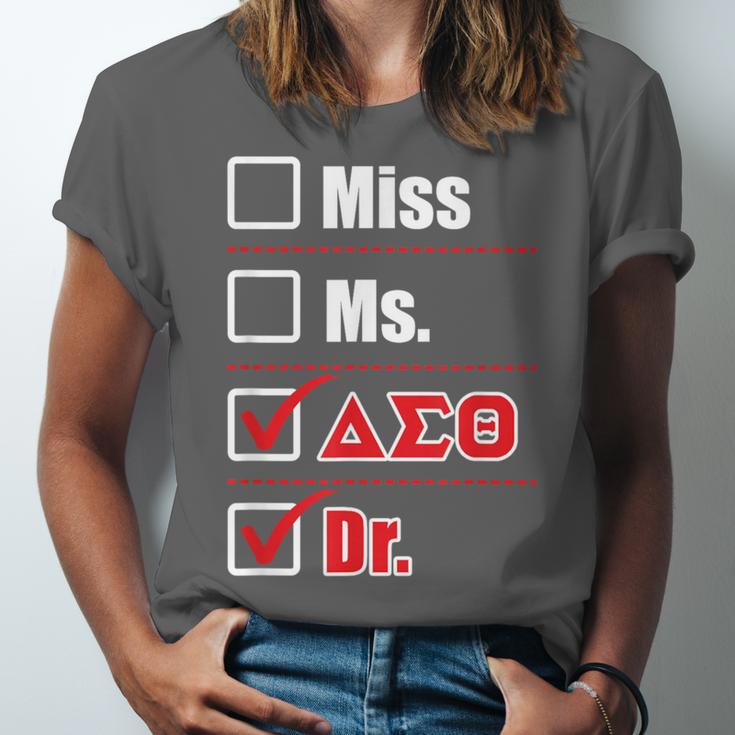 Delta Sigma Theta Sorority Delta Doctor Graduation Unisex Jersey T-Shirt