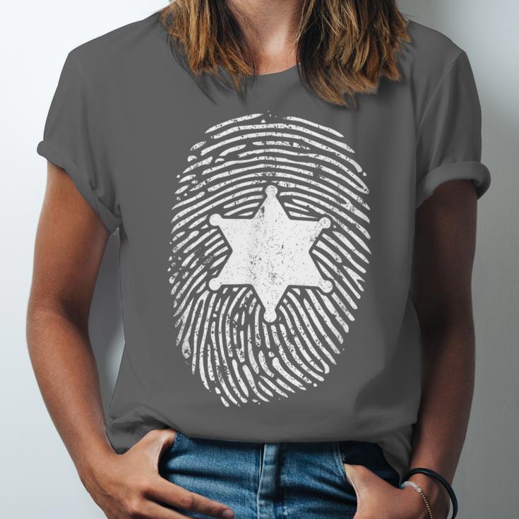 Deputy Sheriff DNA Sheriff Graduation 6 Star Badge Unisex Jersey T-Shirt
