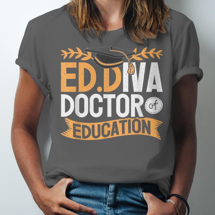 Doctor Of Education EdD Graduation ED Diva Unisex Jersey T-Shirt