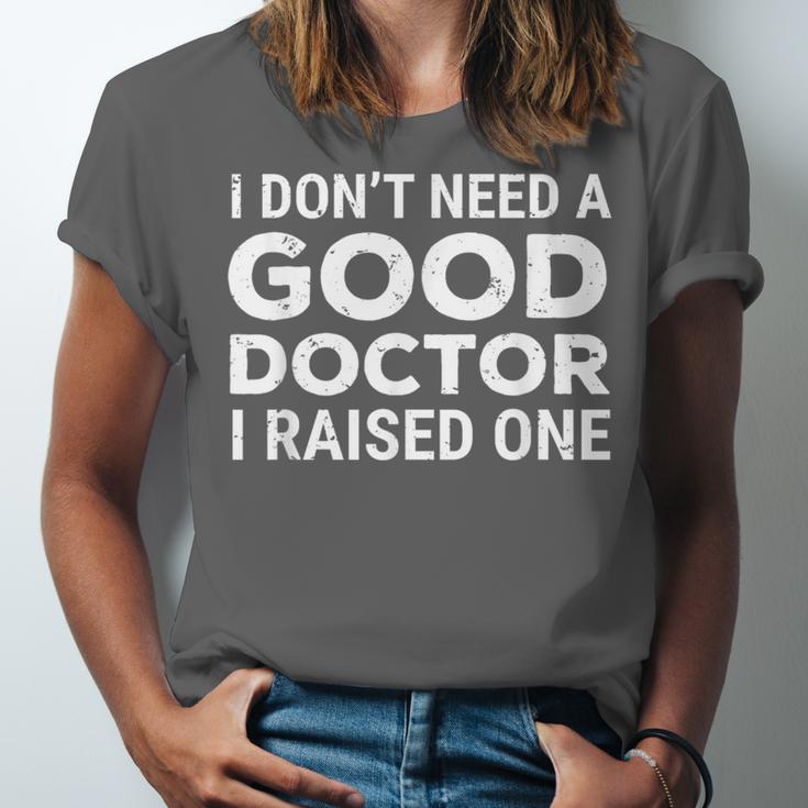 Doctor Parent Dad Mom Med School Graduation Unisex Jersey T-Shirt