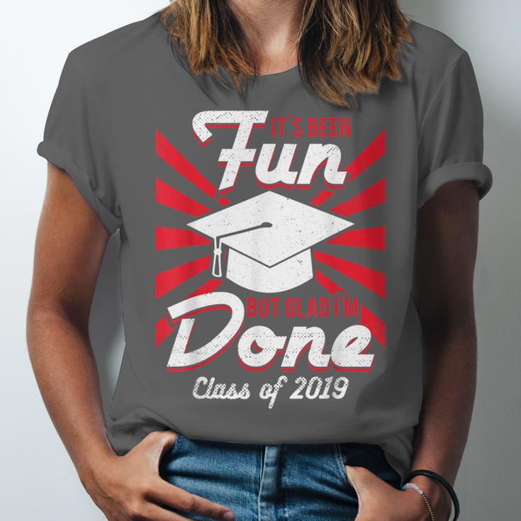 Im Done Graduating Class Of 2019 School GraduationShirt Unisex Jersey T-Shirt