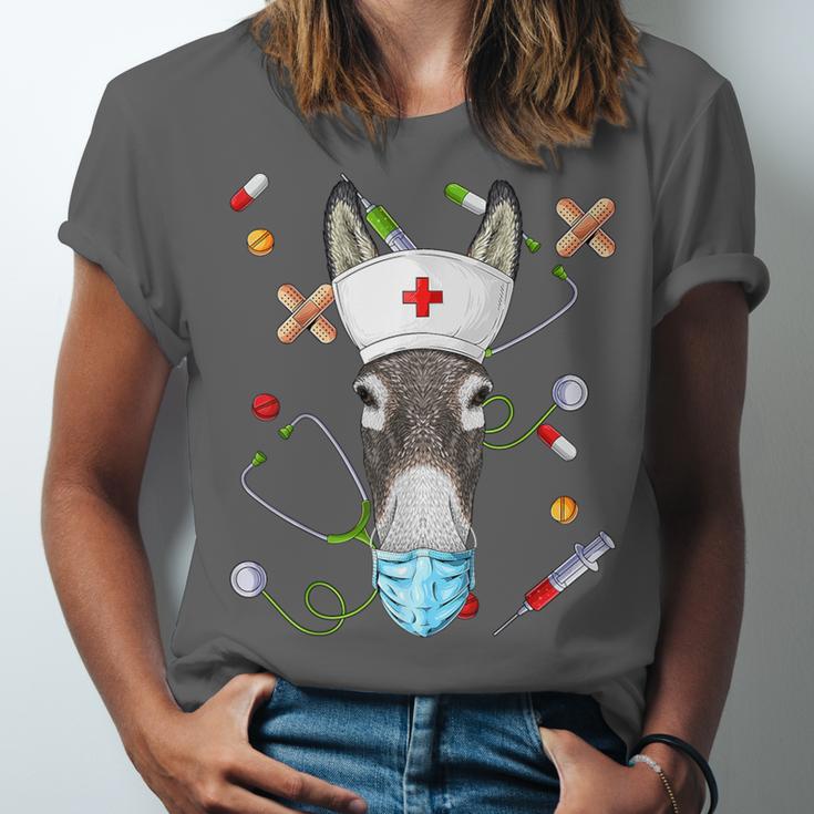 Donkey Nurse RN ER Nursing School Graduation Unisex Jersey T-Shirt