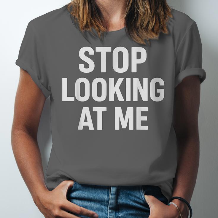 Dont Looking At Me Sarcastic Introvert Unisex Jersey T-Shirt