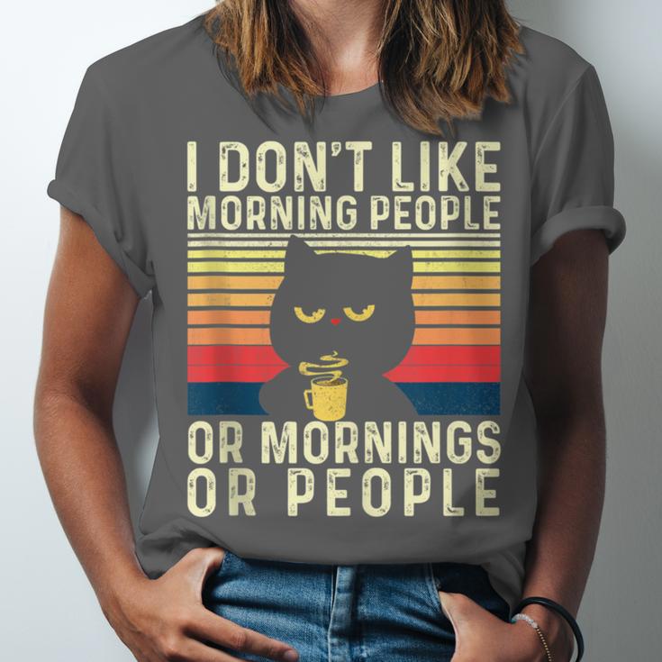 I Don't Like Morning People Introvert Introverted Antisocial Unisex Jersey T-Shirt