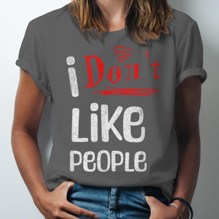 I Don't Like People Introvert Small Unisex Jersey T-Shirt I Don't Like People Introvert Small Unisex Jersey T-Shirt