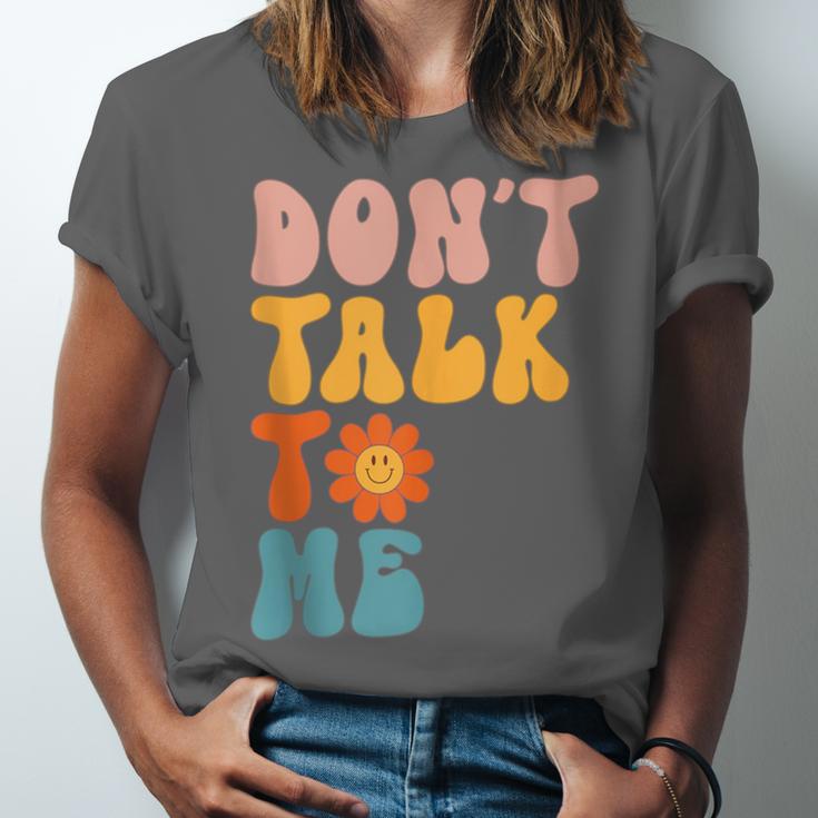 Don't Talk To Me Sarcastic Introvert Antisocial Unisex Jersey T-Shirt