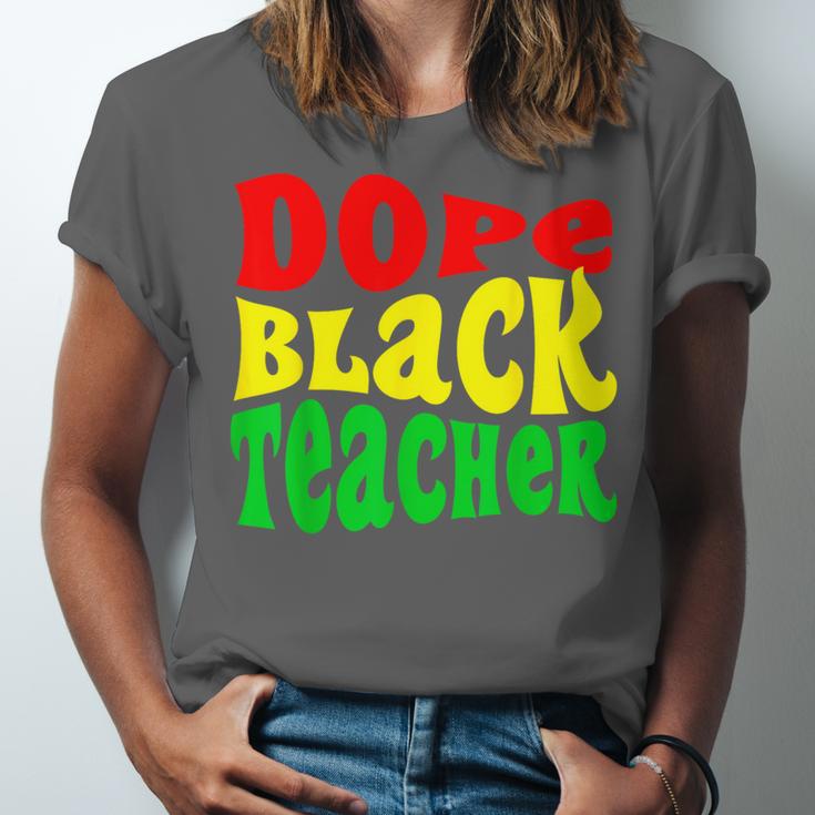 Dope Teacher African American Graduation History Month Unisex Jersey T-Shirt