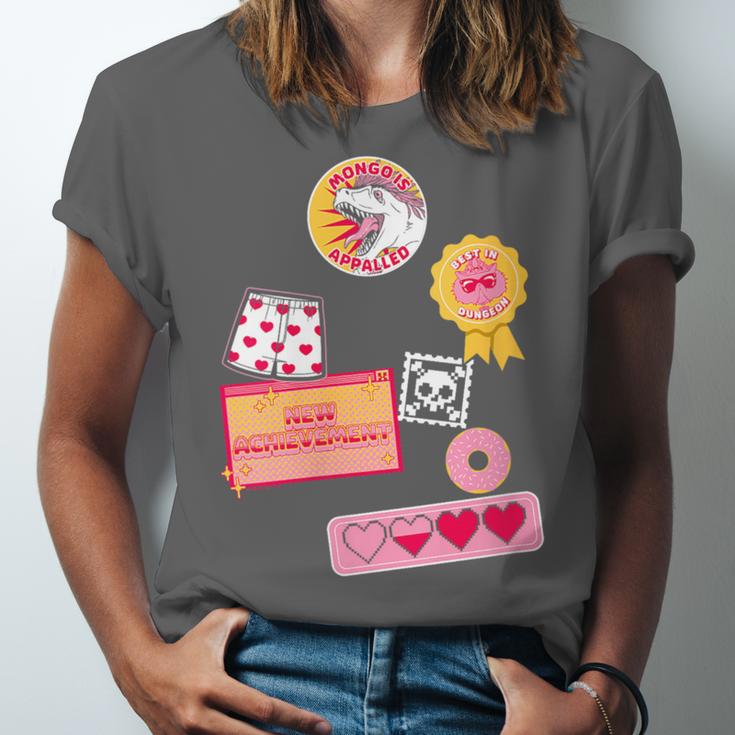 Dungeon Crawler Carl Colorful Sticker Collage LitRPG Book Unisex Jersey T-Shirt
