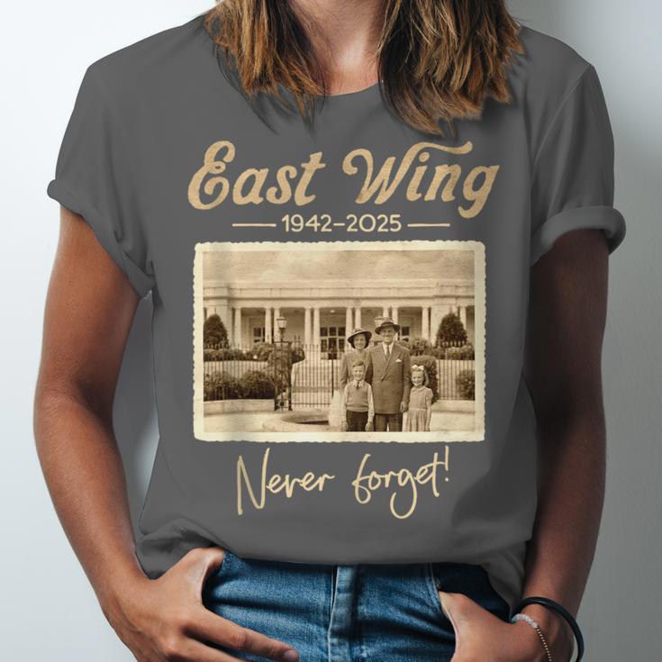 East Wing Never Forget American Vintage Nostalgia Unisex Jersey T-Shirt East Wing Never Forget American Vintage Nostalgia Unisex Jersey T-Shirt
